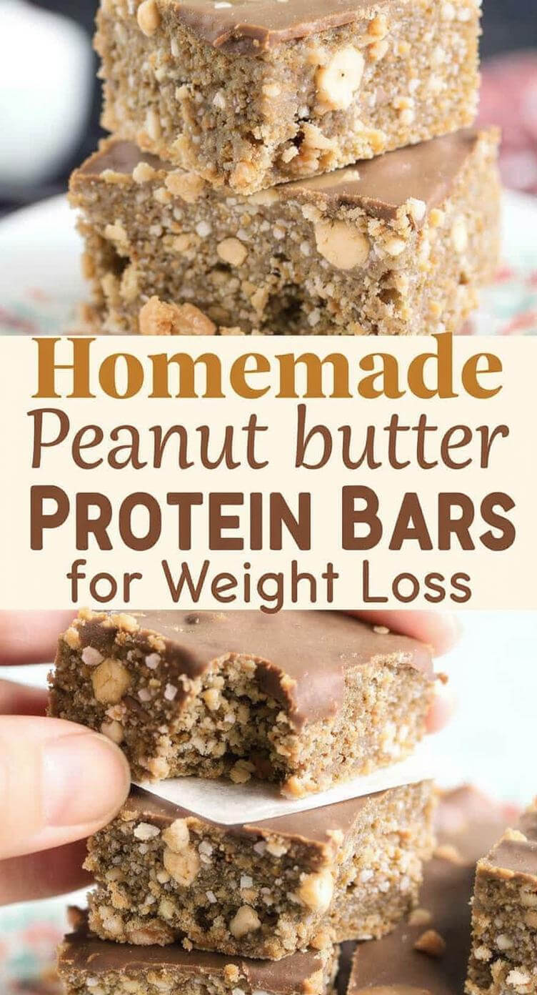 Homemade Peanut Butter Protein Bars for Weight Loss